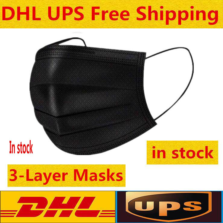 50 Pcs Disposable Face Masks black Thick 3-Layer with Earloops for Salon, Home Use Comfortable in stock Mask
50 Pcs Disposable Face Masks black Thick 3-Layer with Earloops for Salon, Home Use Comfortable in stock Mask