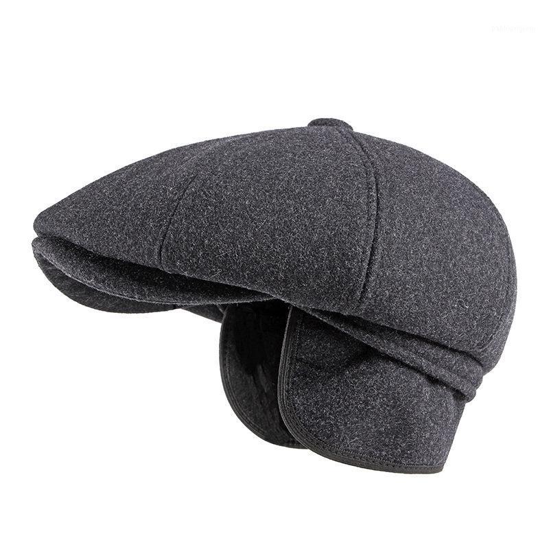 Berets Autumn Winter Sboy Cap With Earflap Hat For Men Wool Felt Elderly Middle-aged Octagonal Solid Flat Herringbone, Black
Berets Autumn Winter Sboy Cap With Earflap Hat For Men Wool Felt Elderly Middle-aged Octagonal Solid Flat Herringbone, Black
