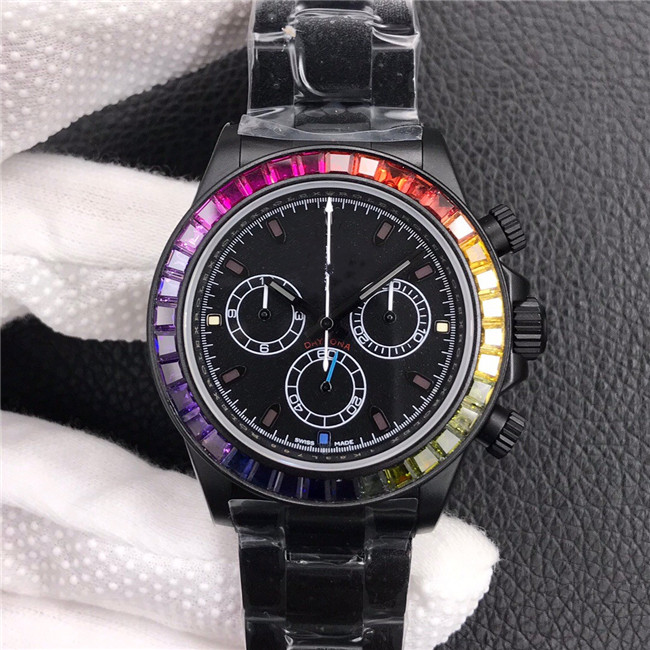 TW Men's Watch is equipped with 7750 movement DLC black film color diamond bezel sapphire mirror waterproof function, Slivery;brown
TW Men's Watch is equipped with 7750 movement DLC black film color diamond bezel sapphire mirror waterproof function, Slivery;brown