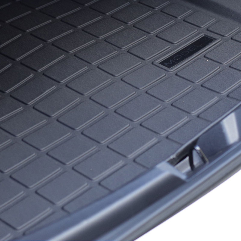 Car TPE Rubber Rear Trunk Storage Mat Front Box Mats for Tesla Model 3 2021 Floor Waterproof Tasteless Protective Pads 3PCS