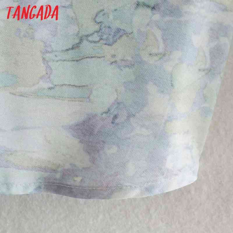 Women Vintage Flowers Print Long Sleeve Chic Female Casual Loose Shirt XN308 210416