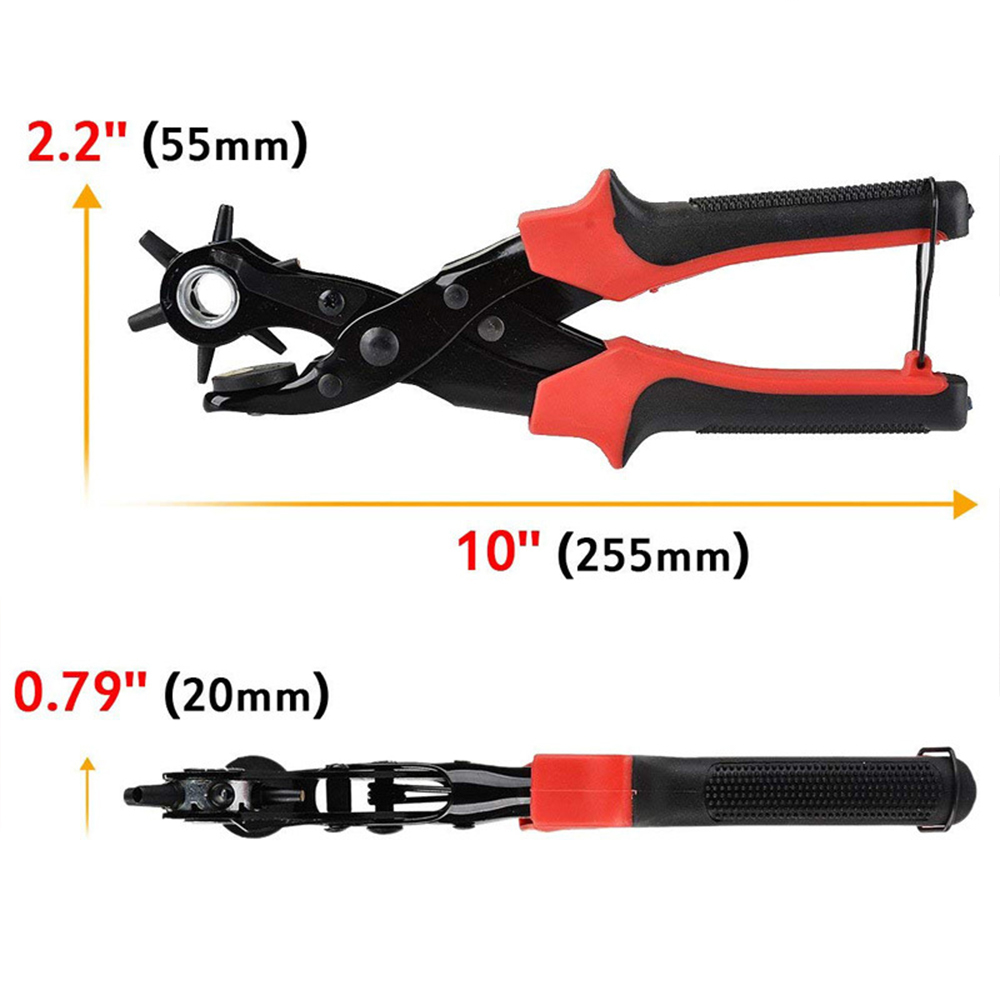 Leather Hole Punch Tool Set Punch Plier Kit For Belts, Watch Bands, Straps,Leather Goods Change, DIY Home Or Craft Projects