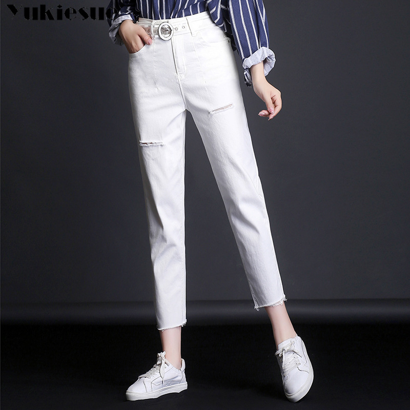 high waist boyfriend ripped Jeans Woman Casual straight casual Harem jeans Streetwear Denim Pants Trousers Jeans Femme plus size 210519, White-hole
high waist boyfriend ripped Jeans Woman Casual straight casual Harem jeans Streetwear Denim Pants Trousers Jeans Femme plus size 210519, White-hole