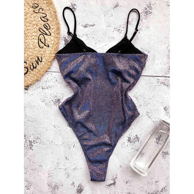 Sexy Swimsuit High waist Swimwear Bandage Colorful Bikini Bathing Suit Summer Swimming Jump Suit for Women 210515