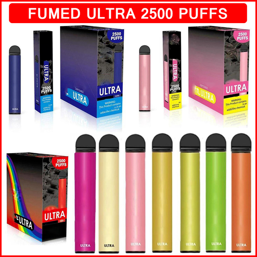 2022 2500 Puffs Disposable Vape Fumed Ultra Electronic Cigarette 850mAh Battery Prefilled 8ml Pods Cartridges Vapors Device e Cigs Vaporizers Vapes Pen Stick
2022 2500 Puffs Disposable Vape Fumed Ultra Electronic Cigarette 850mAh Battery Prefilled 8ml Pods Cartridges Vapors Device e Cigs Vaporizers Vapes Pen Stick