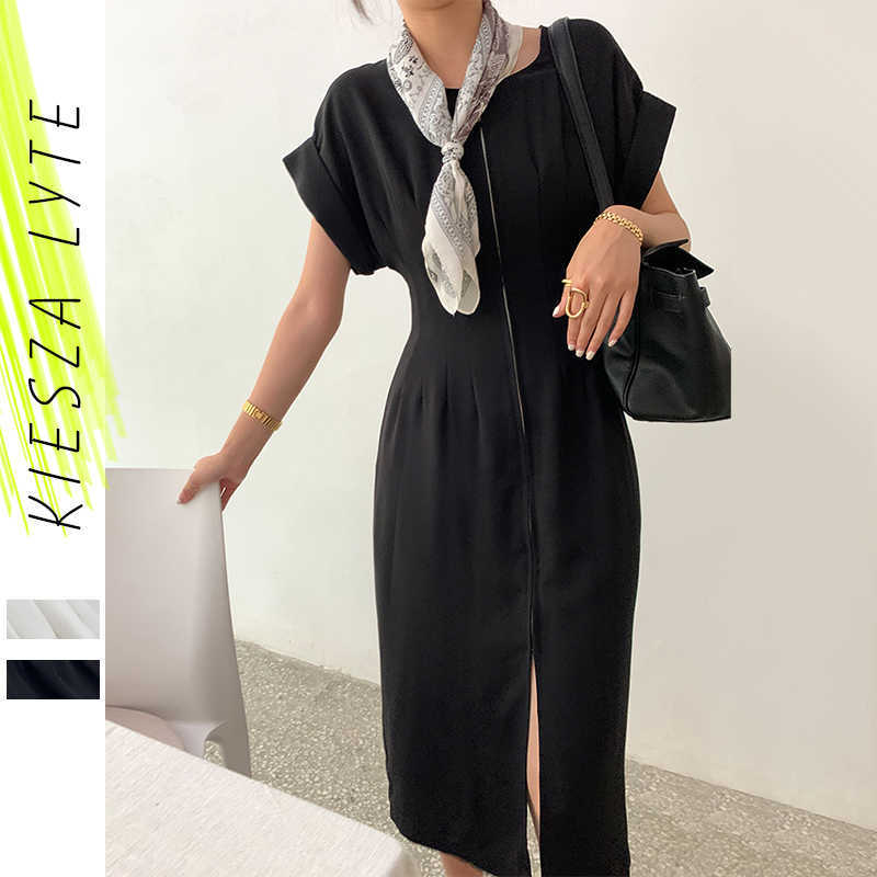Women Work Office Lady Summer Dress Solid White Black Front Zipper Retro Elegant Business Workwear Fashion Vestidos High Quality 210608
Women Work Office Lady Summer Dress Solid White Black Front Zipper Retro Elegant Business Workwear Fashion Vestidos High Quality 210608