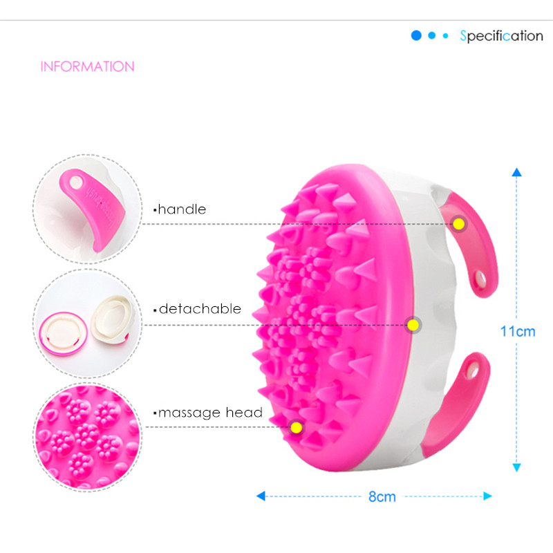 Body Massager Silicone Massage Beauty Brush Gua Sha Tool Health Care Handle Meridan Brushes Men Women Cellulite Slimming Pain Relief Cepillo De Bellez