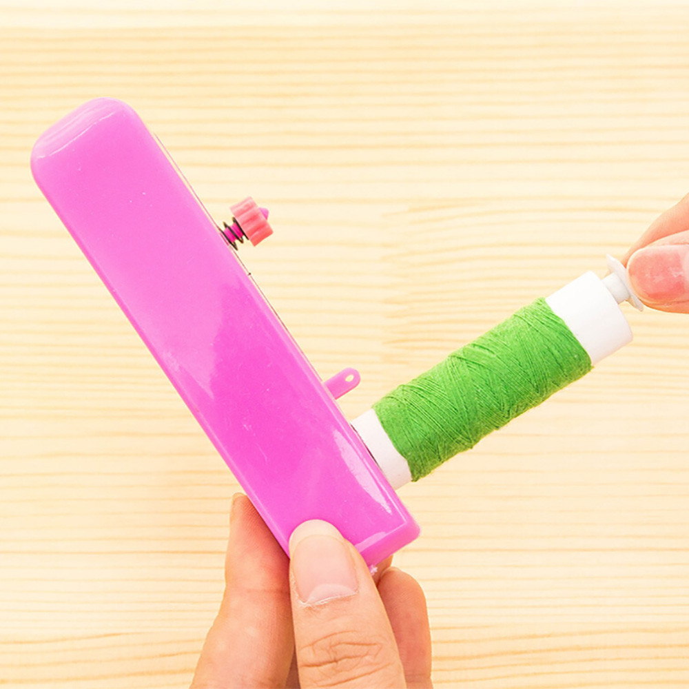 1pc portable mini hand sewing machine easy operation sewing cloth tools handy sewing tool