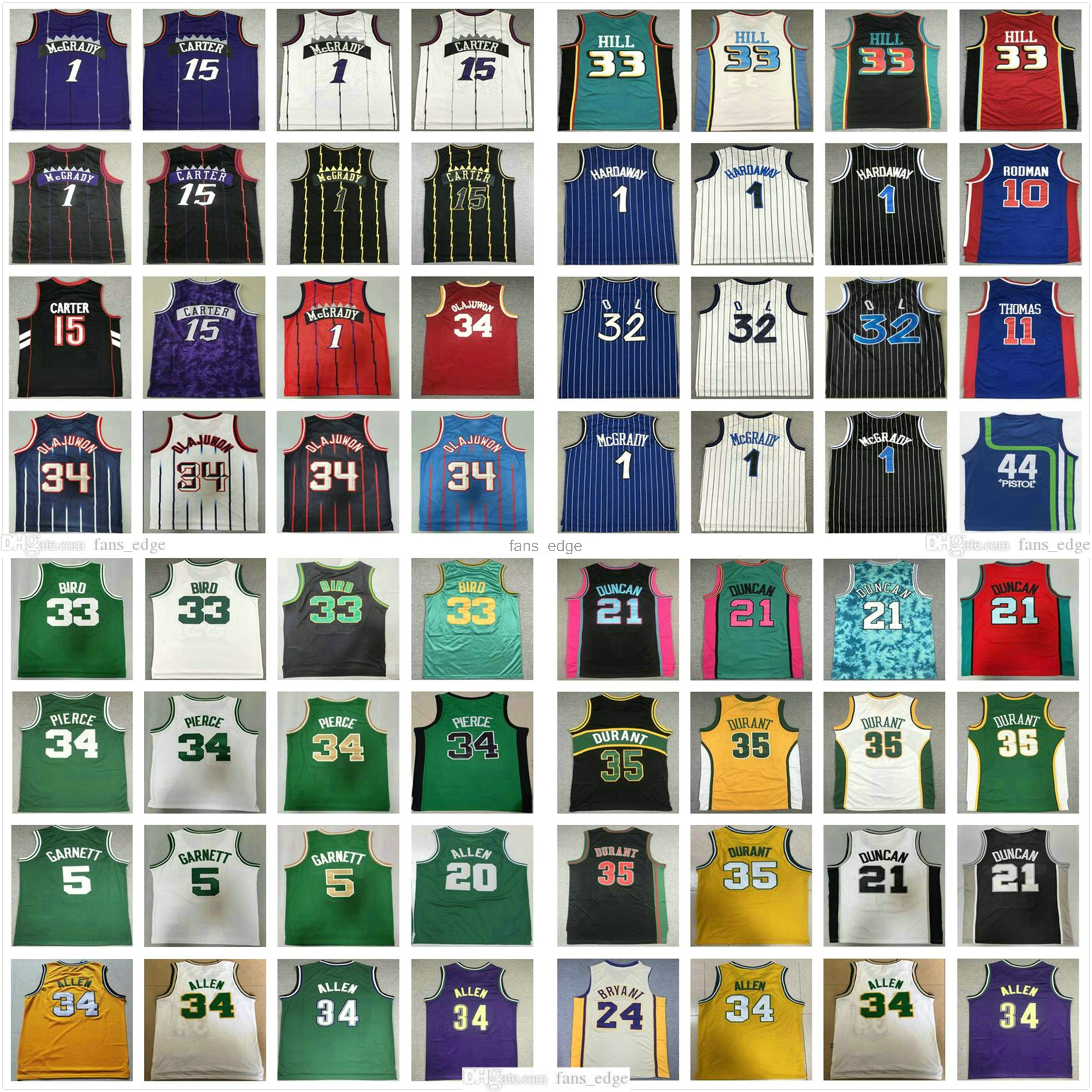 Retro Vince 15 Carter Basketball Jerseys Tracy 1 McGrady Hakeem 34 Olajuwon 5 Kevin Garnett 20 Ray Allen 34 Paul Pierce Tim 21 Duncan Kevin 35 Durant Bill 6 Russell Shirt, Tell us which one
Retro Vince 15 Carter Basketball Jerseys Tracy 1 McGrady Hakeem 34 Olajuwon 5 Kevin Garnett 20 Ray Allen 34 Paul Pierce Tim 21 Duncan Kevin 35 Durant Bill 6 Russell Shirt, Tell us which one