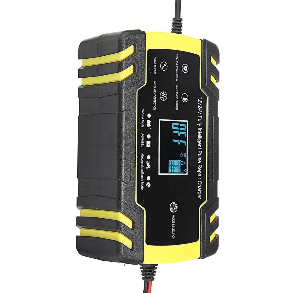 Digital LCD Display 8A/4A Touch Screen Pulse Repair Battery Charger For Car Motorcycle Lead Acid Agm Gel Wet