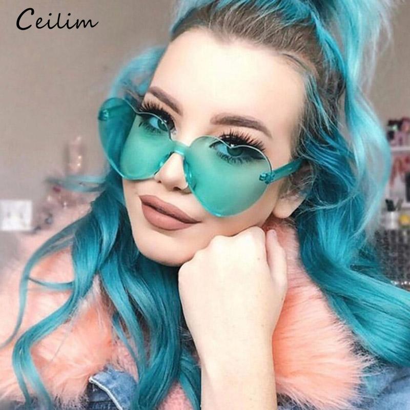Sunglasses Heart Women 2021 Brand Designer Candy Color Rimless Sun Glasses Fashion Transparent Shades Female Eyewear Oculos
Sunglasses Heart Women 2021 Brand Designer Candy Color Rimless Sun Glasses Fashion Transparent Shades Female Eyewear Oculos