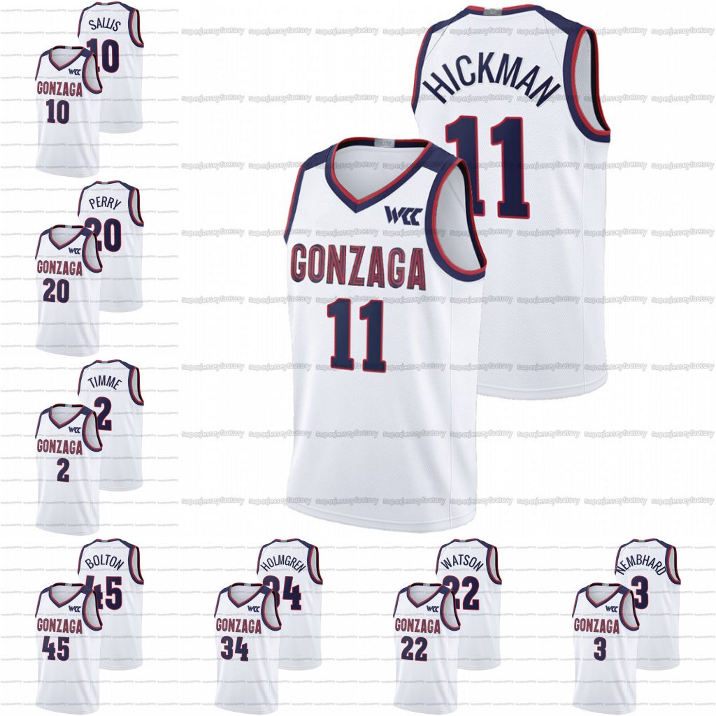 Gonzaga Bulldogs 2021 WCC Basketball Jersey Hunter Sallis Nolan Hickman Drew Timme Rasir Bolton Anton Watson Chet Holmgren Julian Strawther Andrew Nembhard Perry, 10 hunter sallis
Gonzaga Bulldogs 2021 WCC Basketball Jersey Hunter Sallis Nolan Hickman Drew Timme Rasir Bolton Anton Watson Chet Holmgren Julian Strawther Andrew Nembhard Perry, 10 hunter sallis