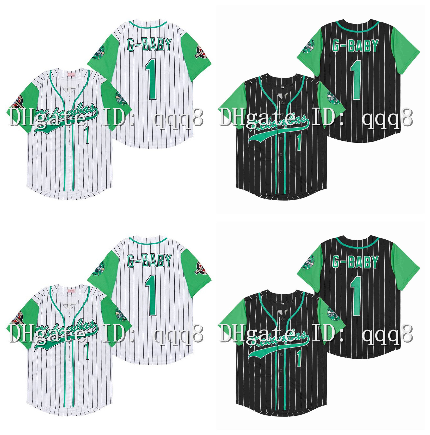 Movie Hardball #1 Jarius G-Baby Evans white DeWayne Warren Stitched Kekambas Film Black White Baseball Jerseys size S-XXXL
Movie Hardball #1 Jarius G-Baby Evans white DeWayne Warren Stitched Kekambas Film Black White Baseball Jerseys size S-XXXL