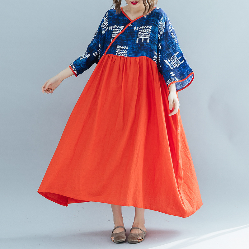 Johnature Women Japan Style Dress Patchwork Print Floral Spring Plus Size Women Cloths Vintage Robes Cotton Linen Dress 210521, Patchwork color
Johnature Women Japan Style Dress Patchwork Print Floral Spring Plus Size Women Cloths Vintage Robes Cotton Linen Dress 210521, Patchwork color