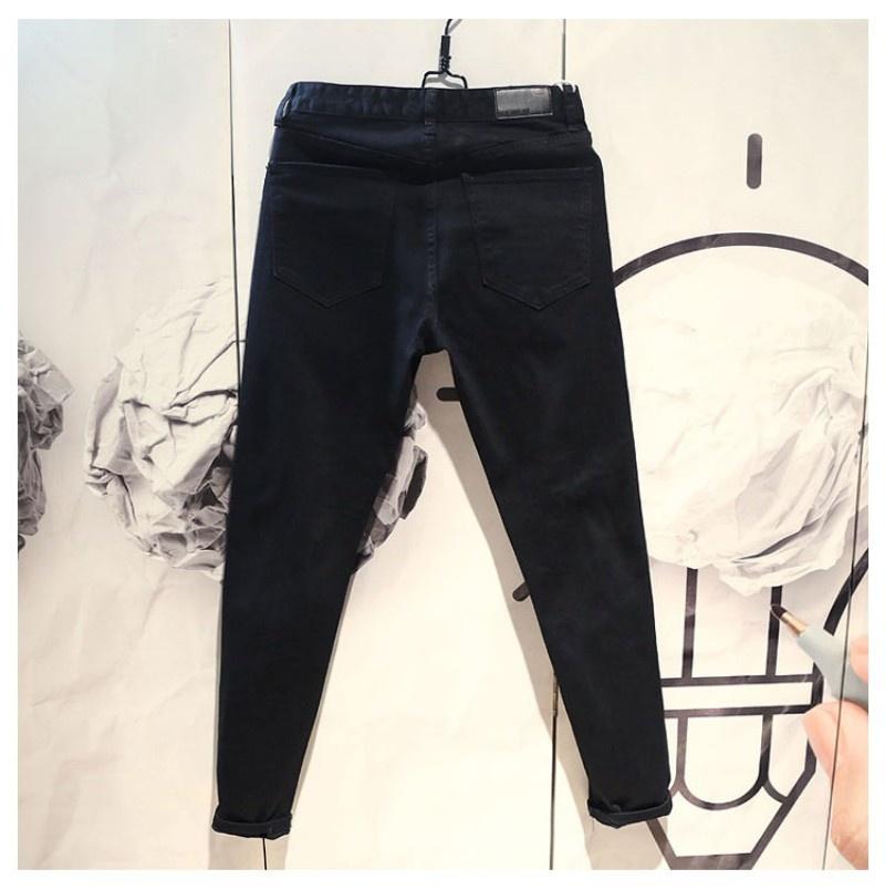 Men's Jeans Street Fashion Mens Personality Slim Fit Hole Ripped Rivets Biker Black Denim Pencil Pants Casual Male Autumn Trousers
Men's Jeans Street Fashion Mens Personality Slim Fit Hole Ripped Rivets Biker Black Denim Pencil Pants Casual Male Autumn Trousers