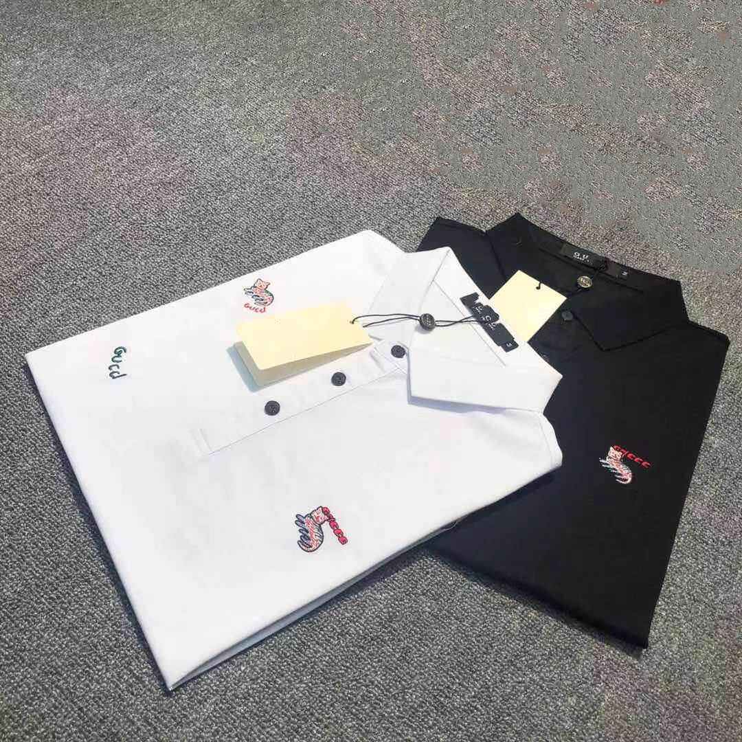Men's polos European American fashion brand quality Polo embroidered short sleeved casual and business lapel shirt Embroidery process design, White;black
Men's polos European American fashion brand quality Polo embroidered short sleeved casual and business lapel shirt Embroidery process design, White;black