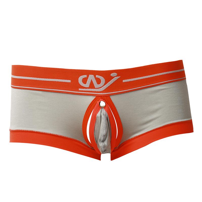 Underpants Sexy Male Underwear Men Boxer Shorts Cotton Blend Open Front Mens Boxers Sheath Boxershorts Sleepwear Panties, Gray orange
Underpants Sexy Male Underwear Men Boxer Shorts Cotton Blend Open Front Mens Boxers Sheath Boxershorts Sleepwear Panties, Gray orange