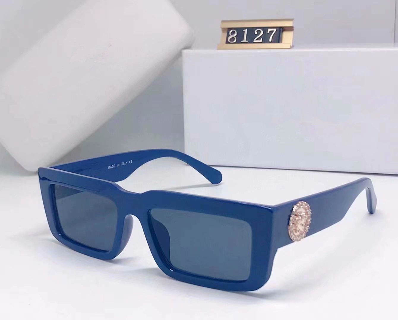 Medusaity Designer Square Sunglasses Men Women 8127 Vintage Shades Driving Polarized Sunglass Male Sun Glasses Fashion Metal Plank Sunglas E, White;black
Medusaity Designer Square Sunglasses Men Women 8127 Vintage Shades Driving Polarized Sunglass Male Sun Glasses Fashion Metal Plank Sunglas E, White;black
