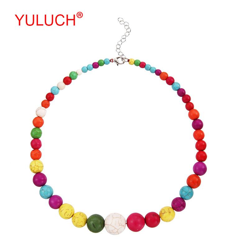 Pendant Necklaces YULUCH Beach Romantic Boho Fashion Woman Jewelry Round Color Stone Crayfish Buckle Necklace Gift
Pendant Necklaces YULUCH Beach Romantic Boho Fashion Woman Jewelry Round Color Stone Crayfish Buckle Necklace Gift