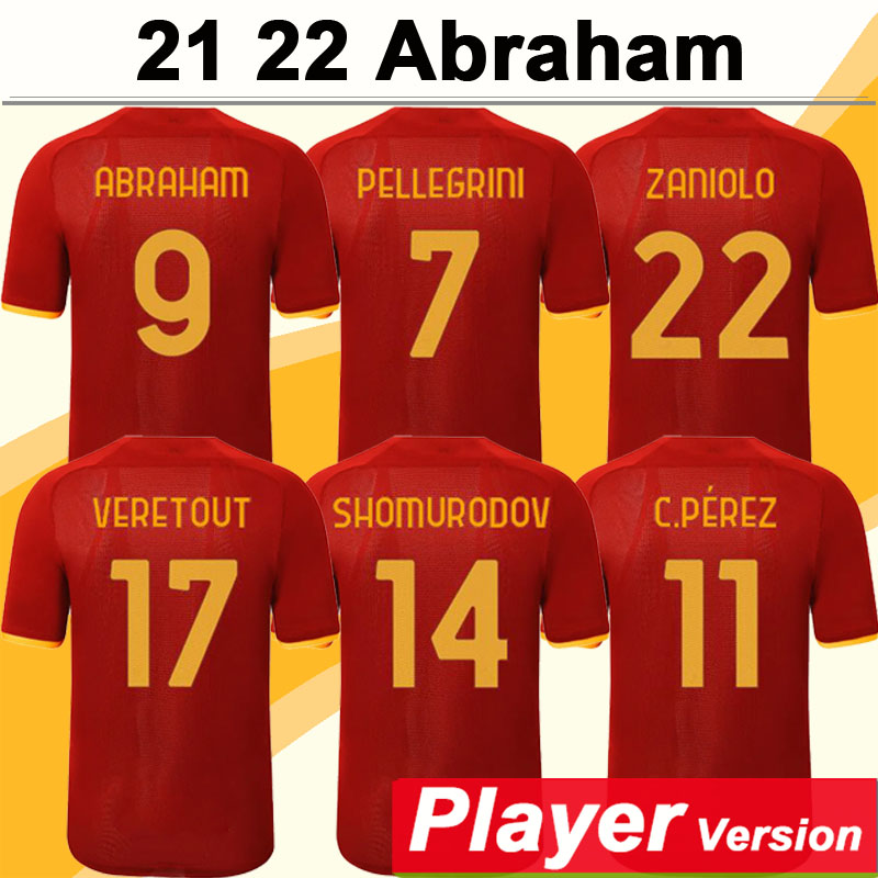 21 22 EL SHAARAWY ABRAHAM ZANIOLO Player Version Mens Soccer Jerseys MANCINI PELLEGRINI VERETOUT Home Away Football Shirts Uniforms, Qy6086 21 22 home ser.e a patch
21 22 EL SHAARAWY ABRAHAM ZANIOLO Player Version Mens Soccer Jerseys MANCINI PELLEGRINI VERETOUT Home Away Football Shirts Uniforms, Qy6086 21 22 home ser.e a patch