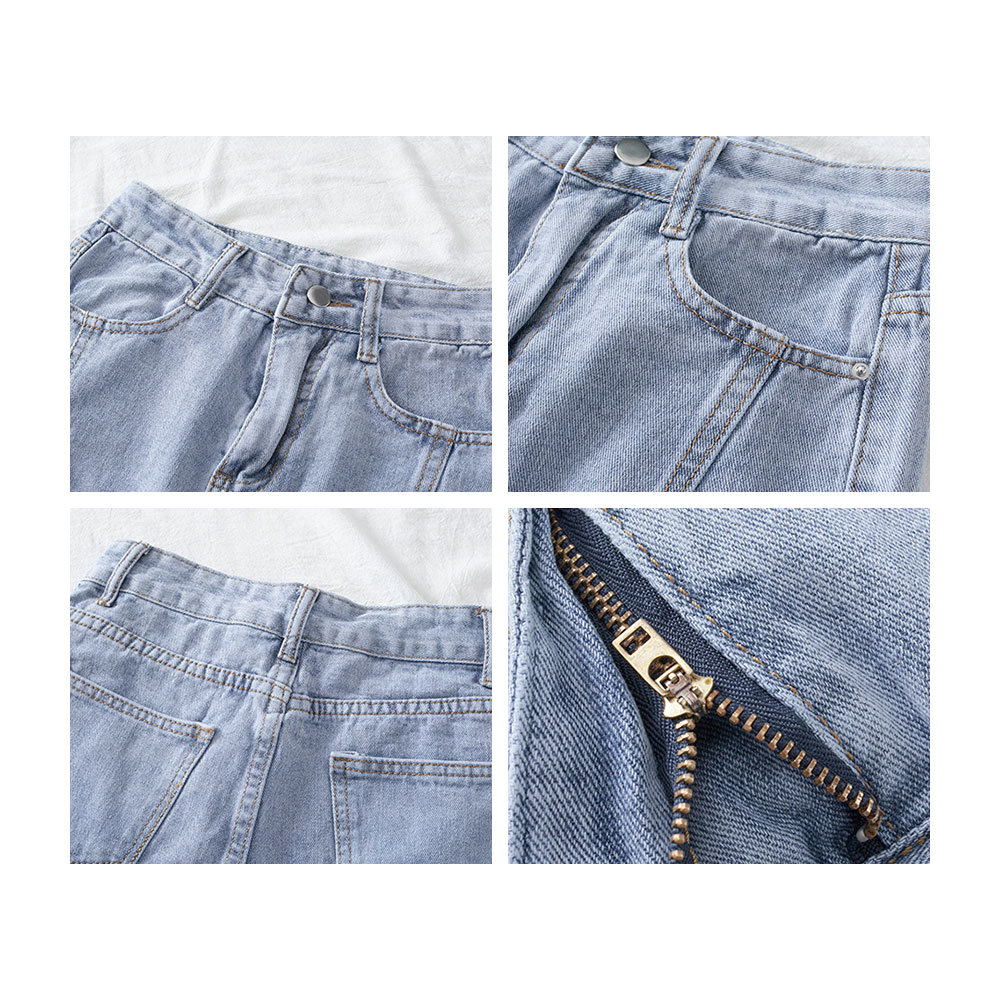 Korean High Waist Jeans Women Harem Pants Loose Casual Plus Size Street Denim Female Trousers with Belt Classic Streetwear 210428