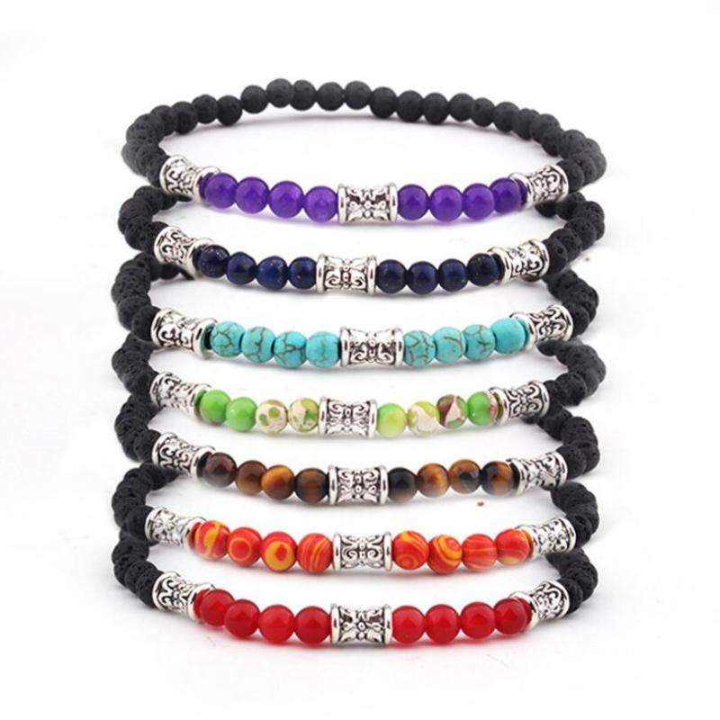 Beaded, Strands 6mm Chakra Volcanic Stone Bead Bracelet Colorful Energy Yoga Handmade Jewelry Wholesale
Beaded, Strands 6mm Chakra Volcanic Stone Bead Bracelet Colorful Energy Yoga Handmade Jewelry Wholesale