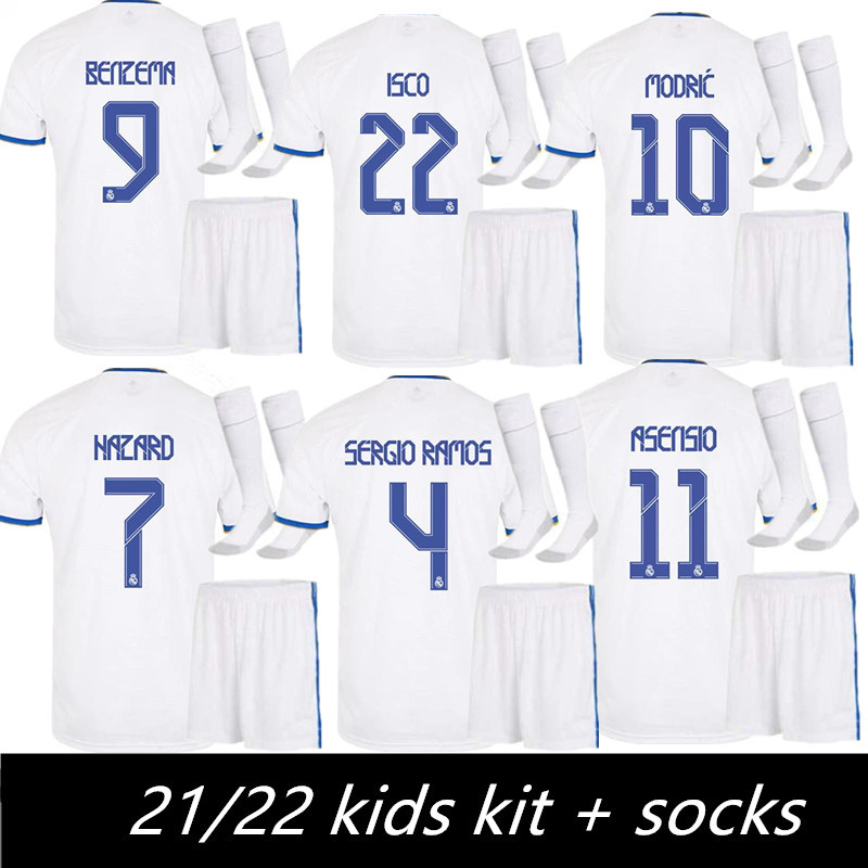 kids kit 2021 2022 REAL MADRID jerseys 20 21 soccer jersey HAZARD SERGIO RAMOS BENZEMA VINICIUS camiseta football shirt uniforms, Picture
kids kit 2021 2022 REAL MADRID jerseys 20 21 soccer jersey HAZARD SERGIO RAMOS BENZEMA VINICIUS camiseta football shirt uniforms, Picture
