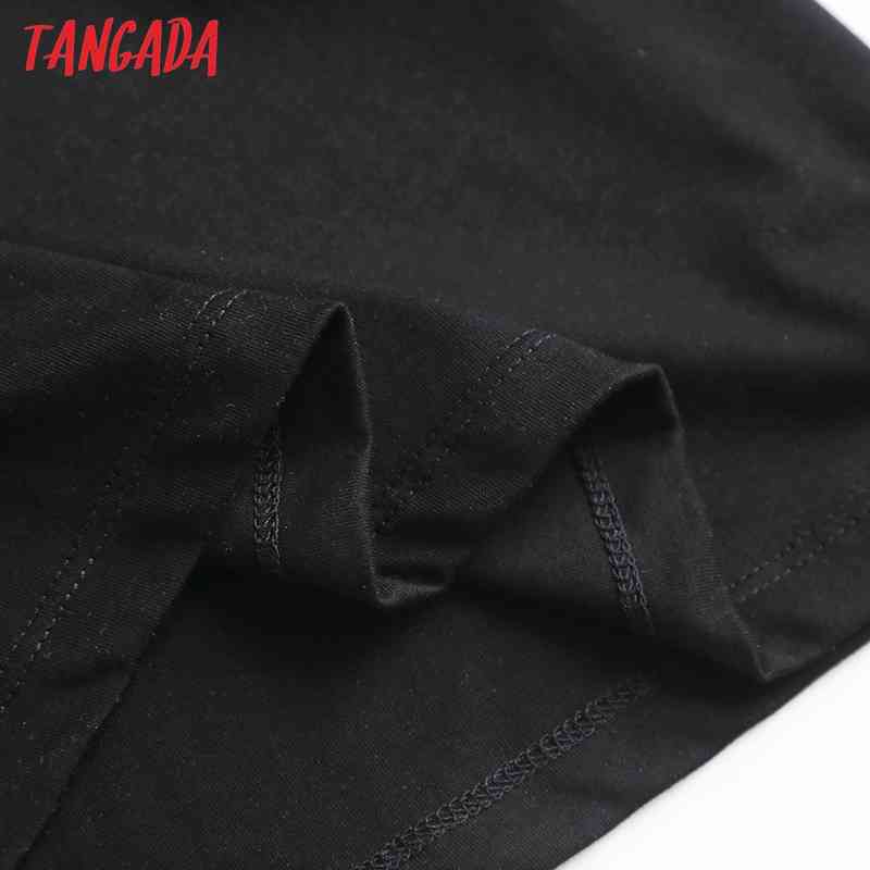 Women Black Letter Golden Print Cotton T Short Sleeve Tees Ladies Casual Tee Shirt Street Wear Top 6D04 210416