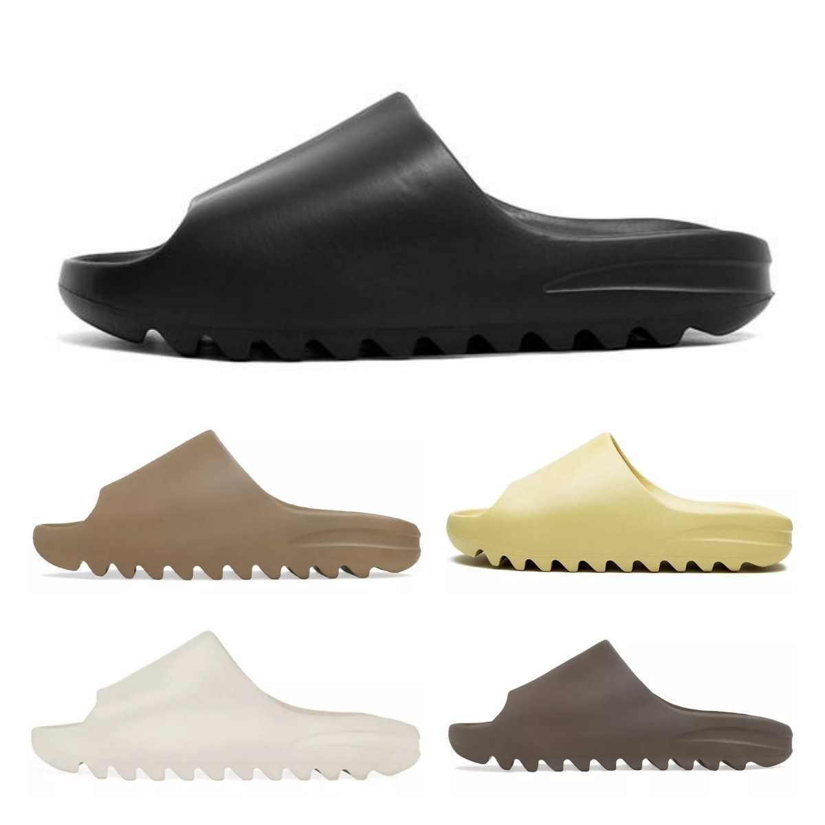 2021 new foam runner kanye west slippers Sliders slipper sandal man women desert sand Summer Soft slide Soot Moon Grey Triple Black White Resin Pure Brown Sandals 36-47
2021 new foam runner kanye west slippers Sliders slipper sandal man women desert sand Summer Soft slide Soot Moon Grey Triple Black White Resin Pure Brown Sandals 36-47