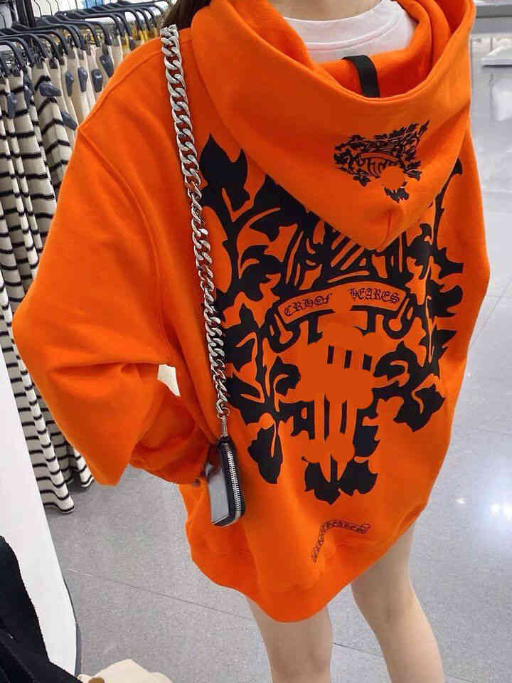 Design Chrome Men's Hoodie Big Sword Print Orange Hearts Jacket Men and Women High Quality Hip Hop, Black
Design Chrome Men's Hoodie Big Sword Print Orange Hearts Jacket Men and Women High Quality Hip Hop, Black