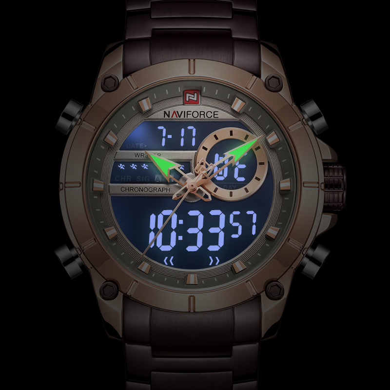 NAVIFORCE Top Brand Men Watch Fashion Quartz Watches Mens Military Sports Wristwatch Full Steel Male Clock Relogio Masculino 210517, Silver black
NAVIFORCE Top Brand Men Watch Fashion Quartz Watches Mens Military Sports Wristwatch Full Steel Male Clock Relogio Masculino 210517, Silver black
