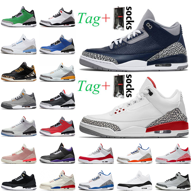 

2023 Release Jumpman 3 3s Georgetown Mens Basketball Shoes Katrina UNC Laser Orange Cool Grey Red Black Cement Court Purple Trainers Sneakers, Item21 new seoul 40-47