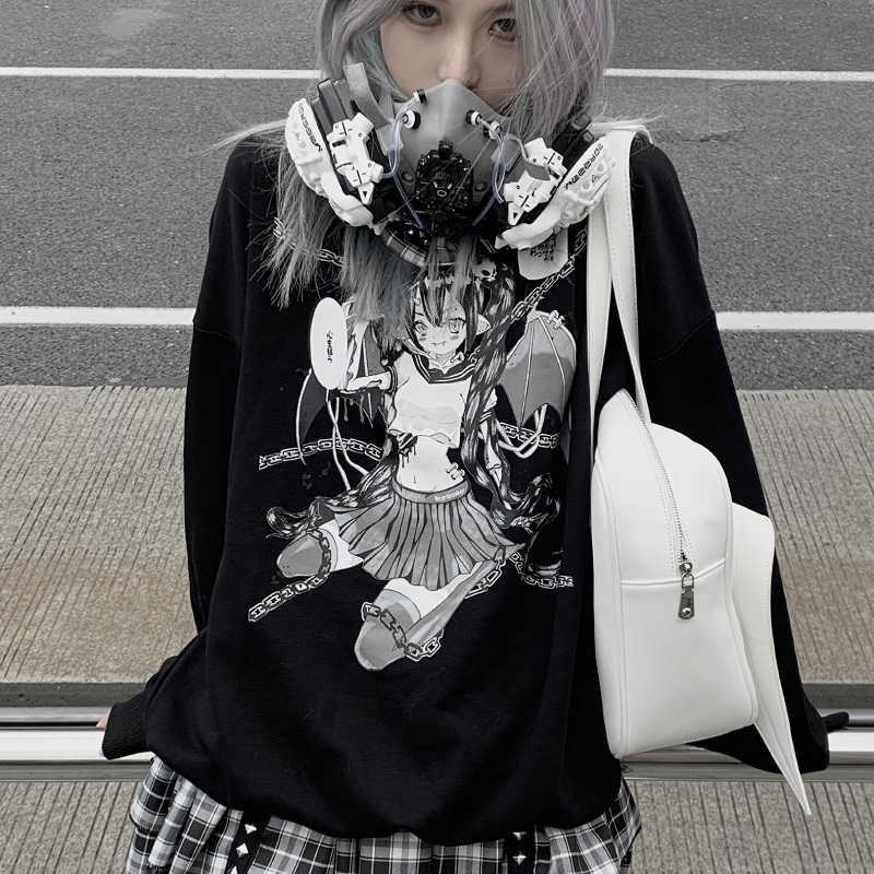 Japanese dark anime casual streetwear women's sweatshirt Fun punk loose ins Harajuku fall plus size Ulzzang gothic 210608, White
Japanese dark anime casual streetwear women's sweatshirt Fun punk loose ins Harajuku fall plus size Ulzzang gothic 210608, White