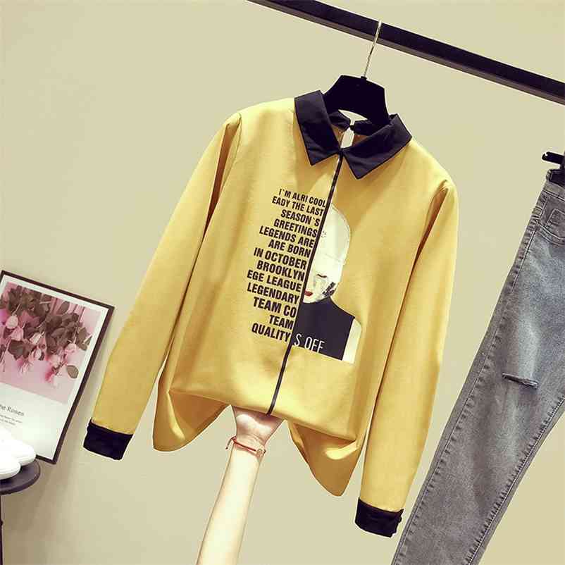 Autumn Women' Turn Down Collar Long Sleeves Letter And Girls Print Shirt Female Ladies Shirts Blouse Tops A3657 210519, Red
Autumn Women' Turn Down Collar Long Sleeves Letter And Girls Print Shirt Female Ladies Shirts Blouse Tops A3657 210519, Red