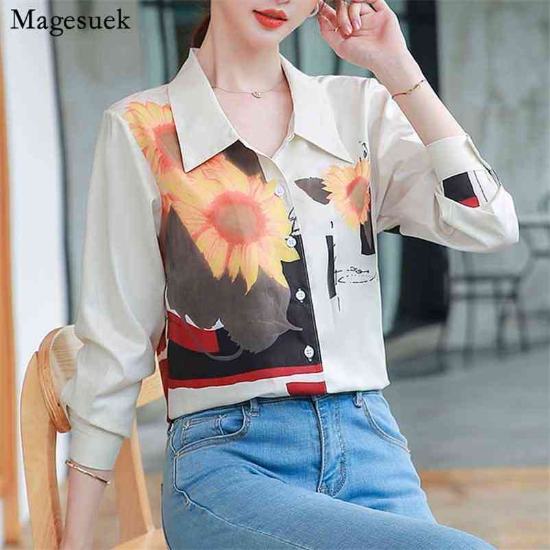 Sunflower Oil Painting Vintage Print Chiffon Blouse Cotton and Linen Woman Shirt Autumn Women Thin Office Lady Tops 10647 210518, Picture
Sunflower Oil Painting Vintage Print Chiffon Blouse Cotton and Linen Woman Shirt Autumn Women Thin Office Lady Tops 10647 210518, Picture