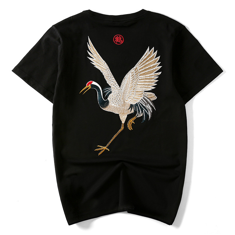 Men's embroidered cotton Tees, Summer fashion short sleeve Tops, Street hip hop t-shirts, boys style clothing, R1M810TS-13, White
Men's embroidered cotton Tees, Summer fashion short sleeve Tops, Street hip hop t-shirts, boys style clothing, R1M810TS-13, White