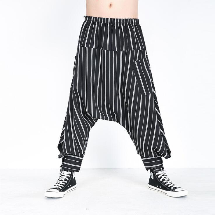 Men's Pants 2021 Spring Summer Trousers Stripes Loose Personality Sportswear Men Saggy Elastic Waist Hip Hop Dance, Black
Men's Pants 2021 Spring Summer Trousers Stripes Loose Personality Sportswear Men Saggy Elastic Waist Hip Hop Dance, Black