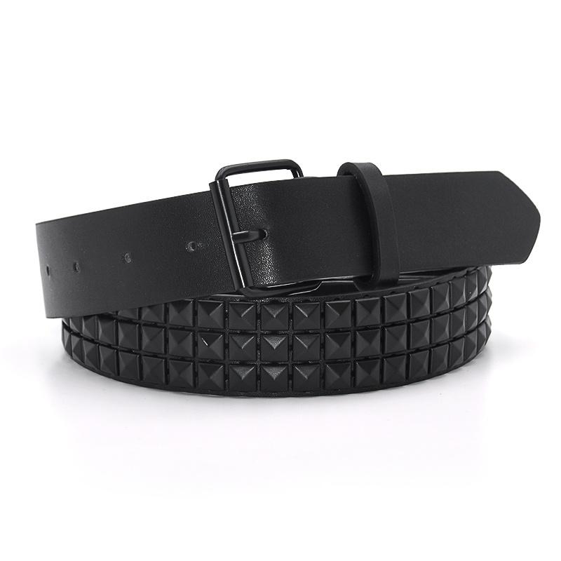 Belts Fashion Rivet Belt Men&Women's Studded Punk Rock With Pin Buckle Drop Black
Belts Fashion Rivet Belt Men&Women's Studded Punk Rock With Pin Buckle Drop Black