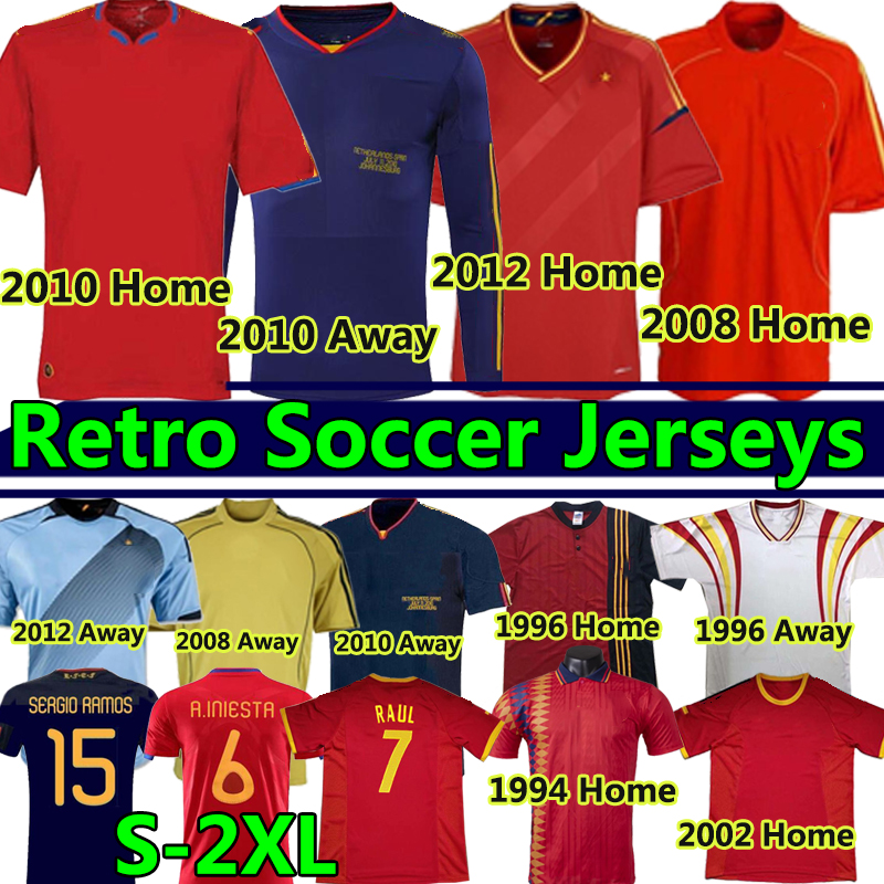 Spain Retro Soccer Jerseys 1994 2002 10 VINTAGE CLASSIC A.INIESTA TORRES RAUL Jerseys XAVI DAVID VILLA camisa de futebol shirts LONG SEELVES, 1996 retro away
Spain Retro Soccer Jerseys 1994 2002 10 VINTAGE CLASSIC A.INIESTA TORRES RAUL Jerseys XAVI DAVID VILLA camisa de futebol shirts LONG SEELVES, 1996 retro away
