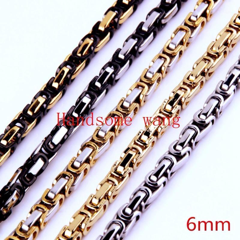 Fashion 6mm Width Mens Jewelry 316L Stainless Steel Multiple Colour Byzantine Necklace/Bracelet Chains 7-40inch Custom Sizes
Fashion 6mm Width Mens Jewelry 316L Stainless Steel Multiple Colour Byzantine Necklace/Bracelet Chains 7-40inch Custom Sizes