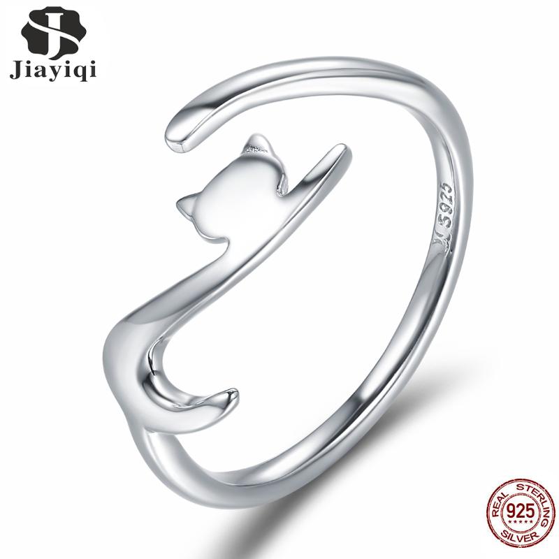 Cluster Rings Jiayiqi Genuine 925 Sterling Silver Free Stretch Kitten Opening Finger Charm For Women Luxury Jewelry 2021, Golden;silver
Cluster Rings Jiayiqi Genuine 925 Sterling Silver Free Stretch Kitten Opening Finger Charm For Women Luxury Jewelry 2021, Golden;silver
