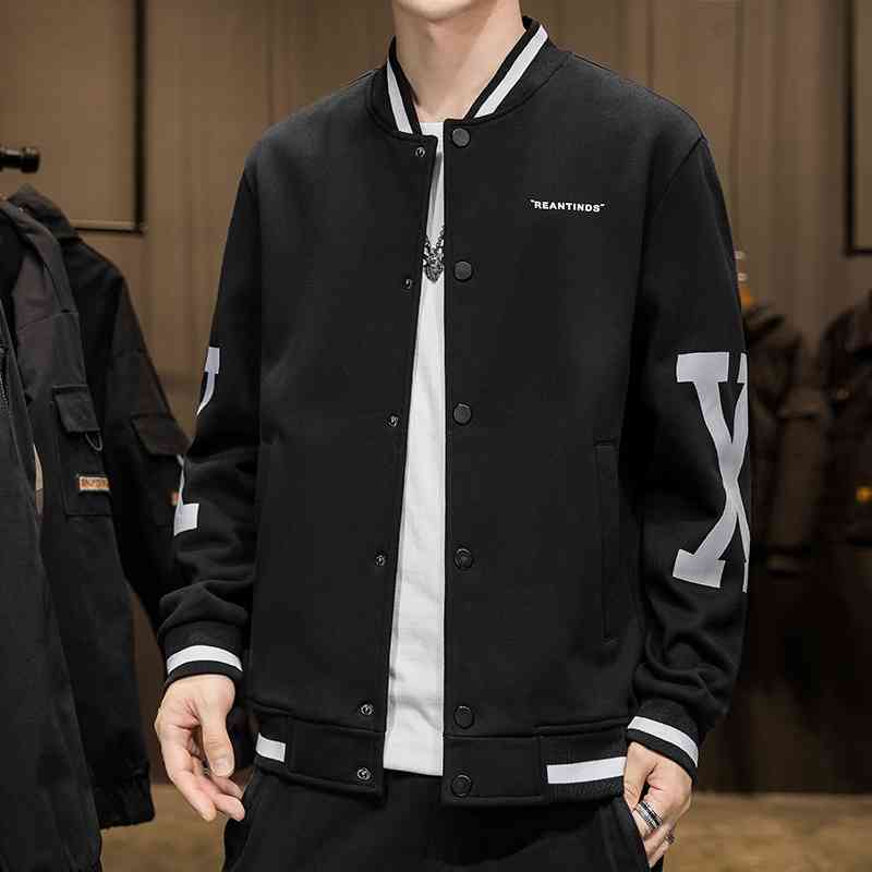 Baseball suit men's 2021 autumn new brand loose jacket Korean fashion casual and handsome clothes, J168 black
Baseball suit men's 2021 autumn new brand loose jacket Korean fashion casual and handsome clothes, J168 black