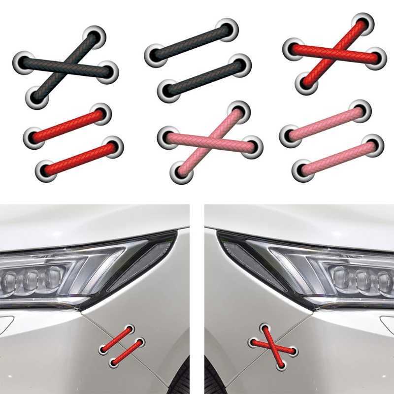 Car Sticker Shoelace Bumper Reflective Car Sticker Creative Body Trunk Decals Decoration Ebike Motorcycle Auto Decal Car