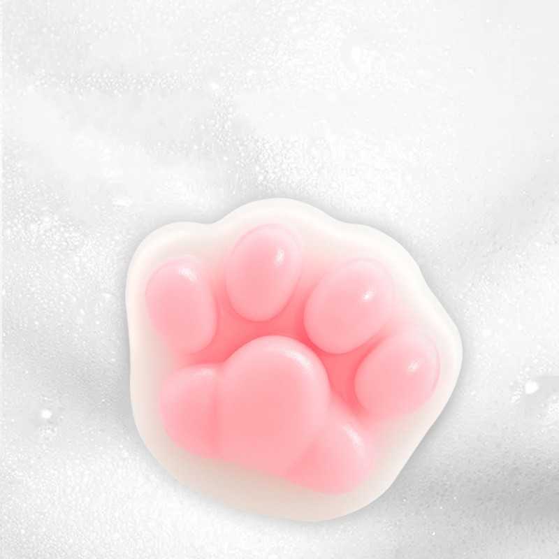Cute Cat Claw Acarid Soaps Acne Oil Control Blackhead Remove Wash Bath Essential Oil's Handmade Soap Jabon Hecho A Mano