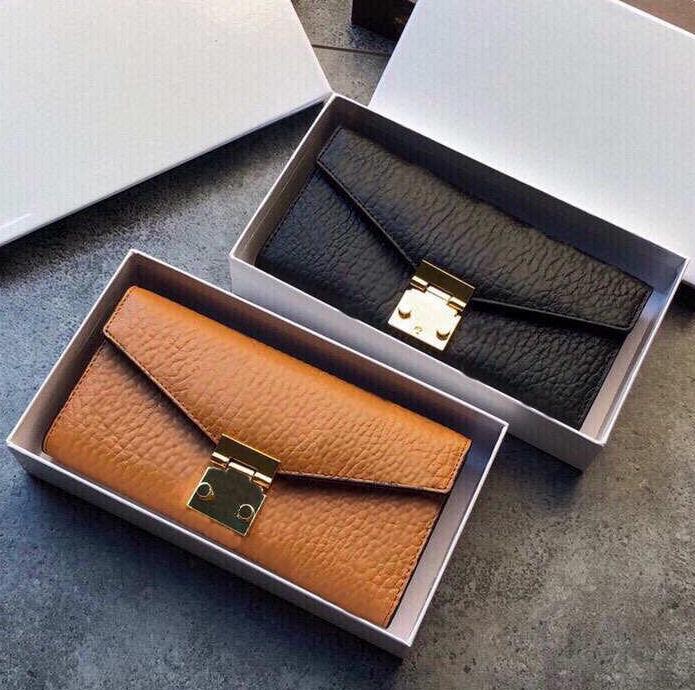 2021 Designers Wallets Unisex Cards Coins Woman Leather Purse Brand Card Holder Long Business Hardware Accessories with Box