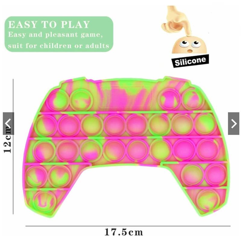 Party Game Controller Shape Push Up Bubble Kids Pop Simple Dimple Toy Adult Gamepad Antistress Hand Bubbles Sensory Toys