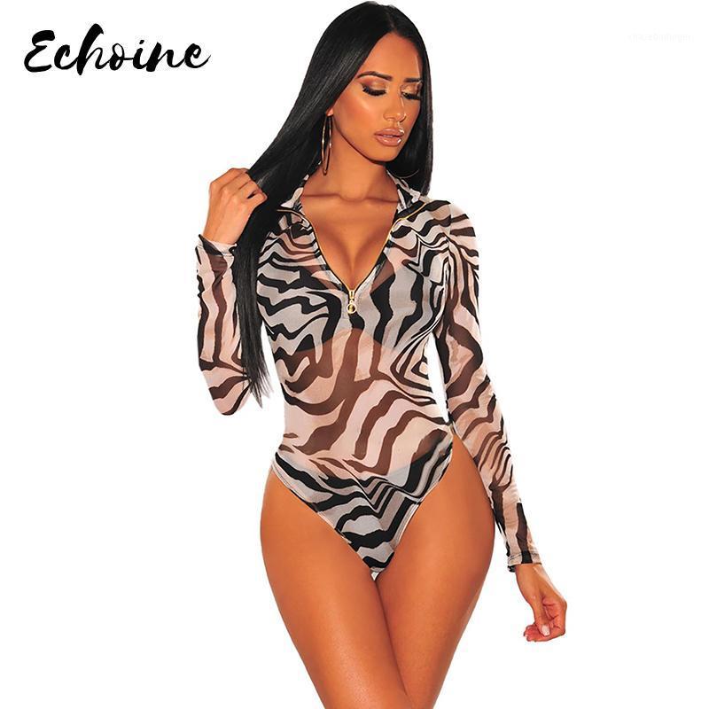 Women' Jumpsuits & Rompers Zebra Print Sheer Mesh O-Ring Front Zipper Striped Turtleneck Bodysuit Women Long Sleeve Sexy Autumn Spring, Black
Women' Jumpsuits & Rompers Zebra Print Sheer Mesh O-Ring Front Zipper Striped Turtleneck Bodysuit Women Long Sleeve Sexy Autumn Spring, Black