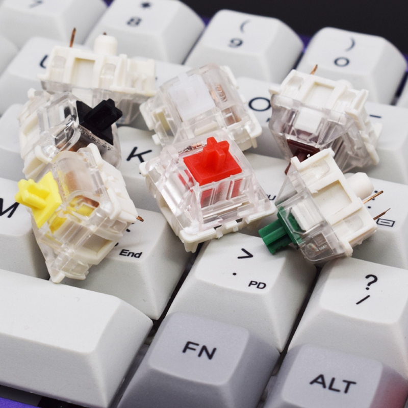 Gateron 3Pin Switches black red brown blue clear green yellow SMD LED Gateron Switch for Mechanical Keyboard fit MX GK61
