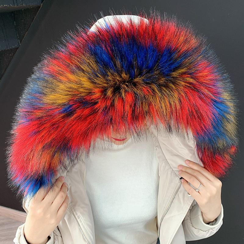 Scarves Large Faux Fur Collar Ladies Fashion Elegant DIY Coat Cap Plush Decor Winter Soft Warm Artificial Clothes
Scarves Large Faux Fur Collar Ladies Fashion Elegant DIY Coat Cap Plush Decor Winter Soft Warm Artificial Clothes