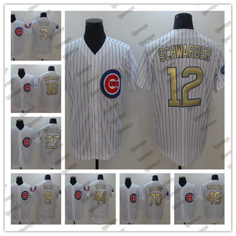 Cubs Anthony Rizzo Kris Jason Heyward Jake Baseball Jerseys Arrieta Ryne Sandberg Baez Schwarber Gold Program top, Blue;black
Cubs Anthony Rizzo Kris Jason Heyward Jake Baseball Jerseys Arrieta Ryne Sandberg Baez Schwarber Gold Program top, Blue;black
